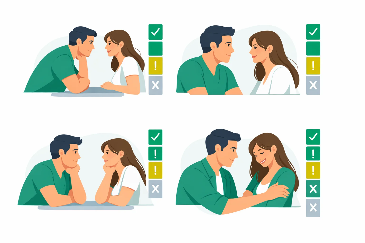 Body language signals that reveal whether a guy is romantically interested