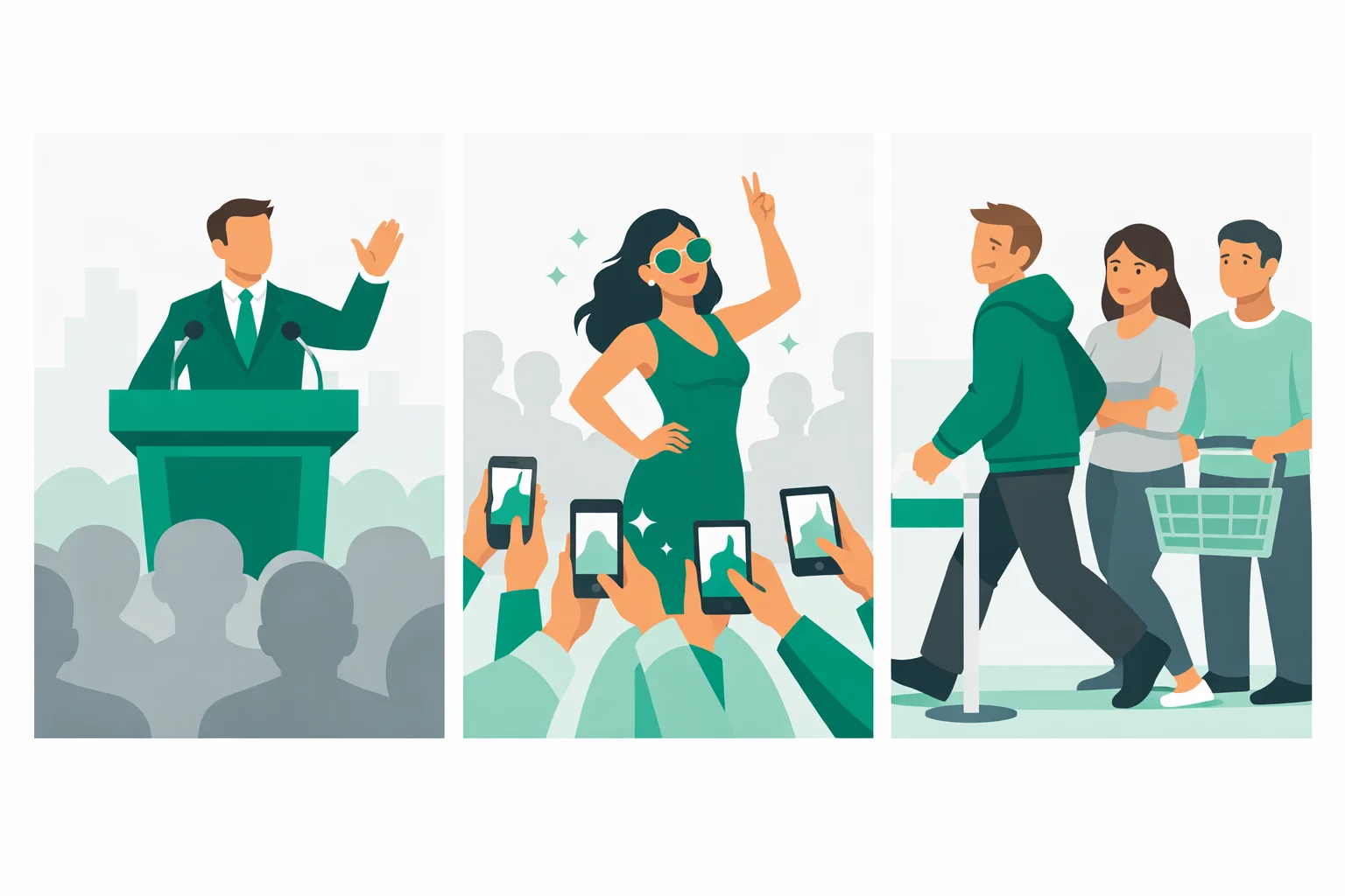The three facets of narcissism: leadership and authority, grandiose exhibitionism, and entitlement